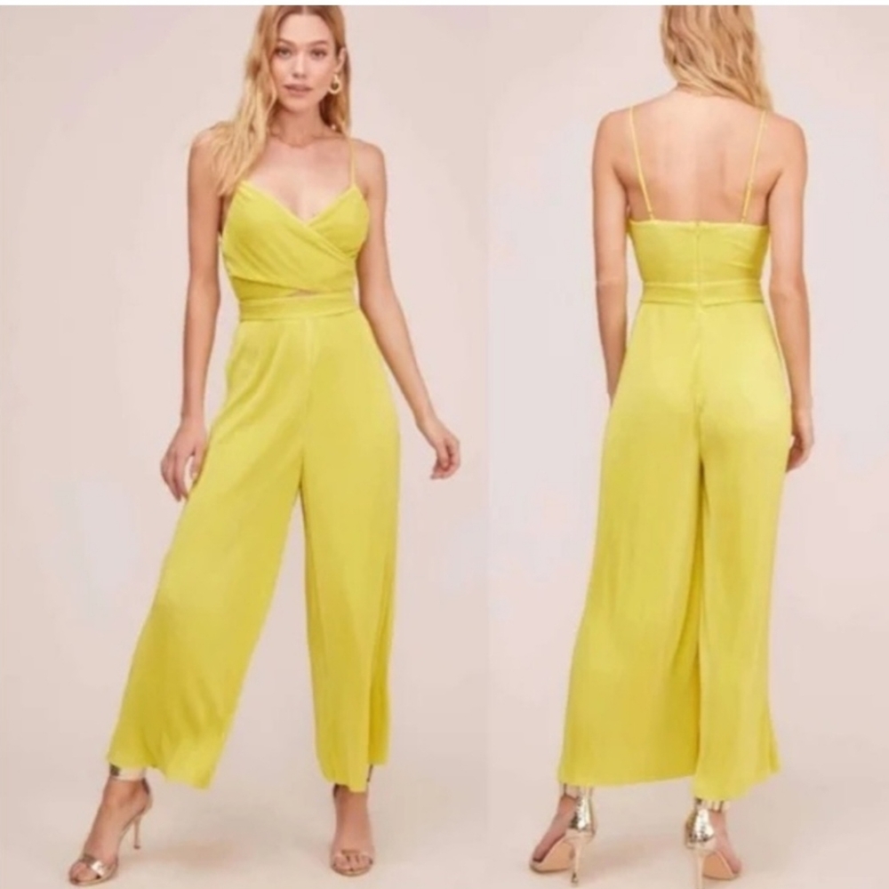 ASTR The Label Pleated Wide Leg Jumpsuit